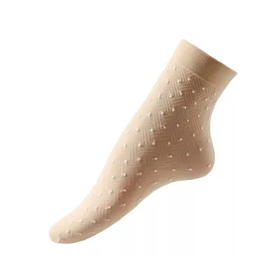 Small Dot Comfortable Ware Nylon Socks 1 Pair