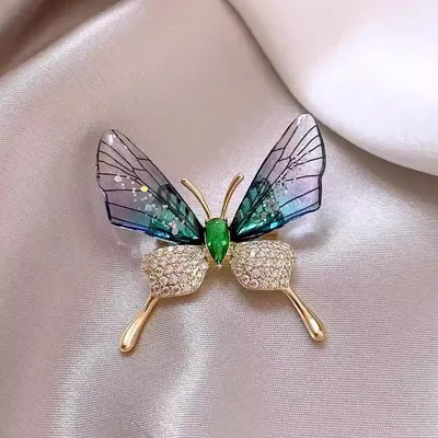 Charm Crystal Butterfly Brooch/Pin