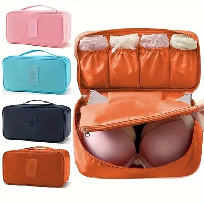 Travel Bra Underwear Lingerie Pouch Case Travel Organizer Storage Bag