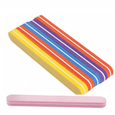 Multicolor Sponge Nail Files Buffer (2 Pc)