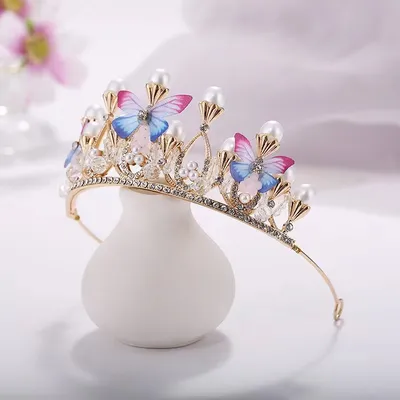 Romantic Butterfly Shape Princess Crown