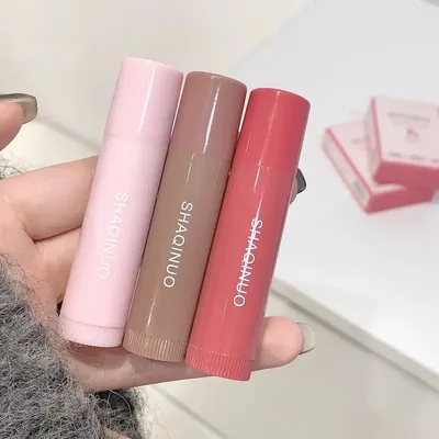 3 Color Shaqinuo Moisturizing Lip Balm Lipstick Set