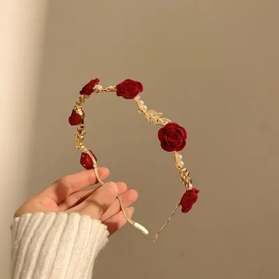 Rose Pearl Headband (1 pc)