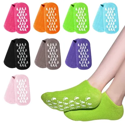 Foot Care Spa Moisturizing Silicone Gel Socks (1 Pair)