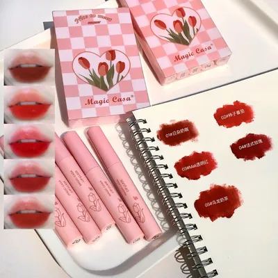 Magic Casa Lip Glaze Velvet Matte Lipstick Set