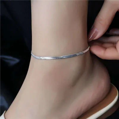Gold Plated Snake Chain Anklet (1 Pc)