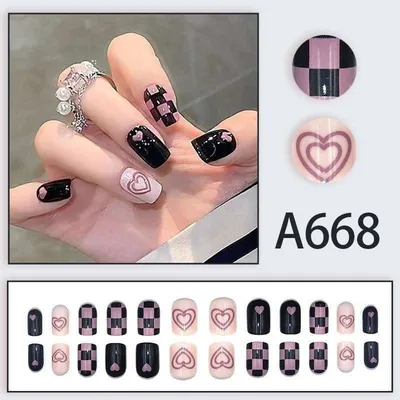 24 Pcs Artificial False Nail Set (1 Set) (A Series)