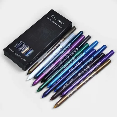 Flormar Waterproof Eyeliner Pencil (12 pcs)