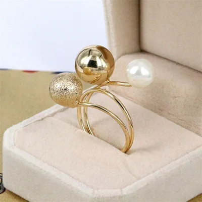 Multi Design Pearl Artificial Finger Ring