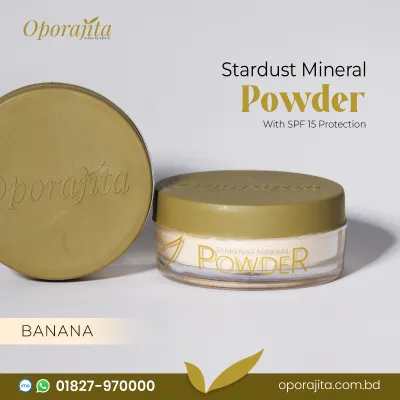 Oporajita Stardust Mineral Powder (Banana) with SPF 15 Protection  (20g)