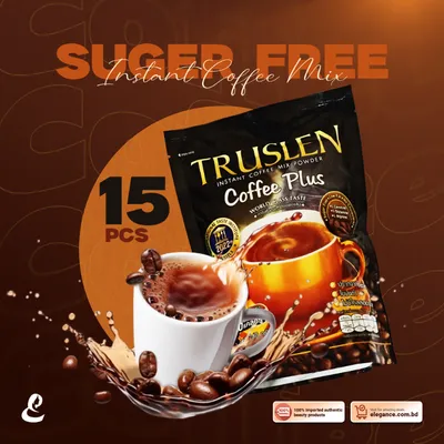 Truslen instant coffee mix powder Coffee Plus (15 Sticks)