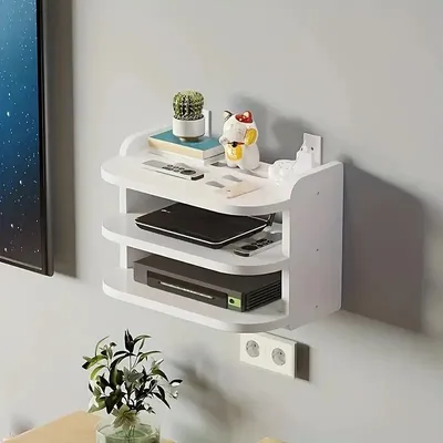 Wall mounted 3 layer WiFi Router Stand