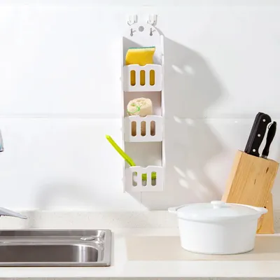 3 Layers Storage Rack Shelf Wall Hanging Organizer For Bathroom Cosmetics Makeup Corner Self - bathroom corner shelf