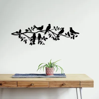 Birds on Branch| Metal Wall Decoration| Handmade Art Vintage Home Decor