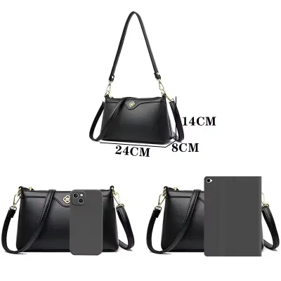 Soft Lux Multi Layer Shoulder Bag