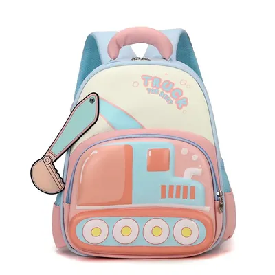 Children's Excavator School Bag