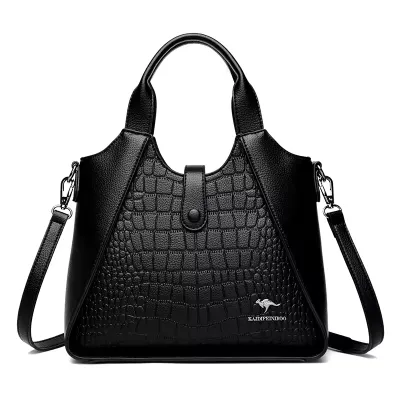 Luxe Crocodile Pattern Luxury Handbag