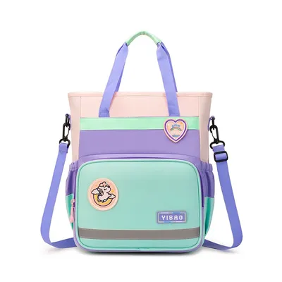 Wing leopard children's three-purpose tutorial bag