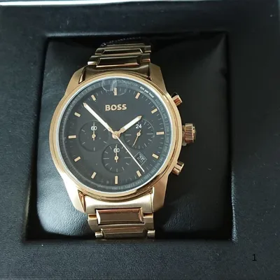 BOSS Trace Analog Black Dial Men's Watch