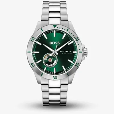 Hugo Boss Troper Automatic Green Dial Men's Watch