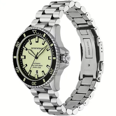 Emporio Armani Sea Explorer Automatic Stainless Steel Watch