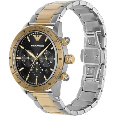 Emporio Armani Chronograph Black Dial Men's Watch