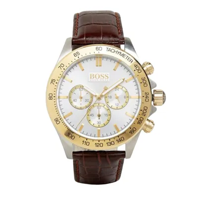 Hugo Boss - Men’s Quartz Leather Strap Watch