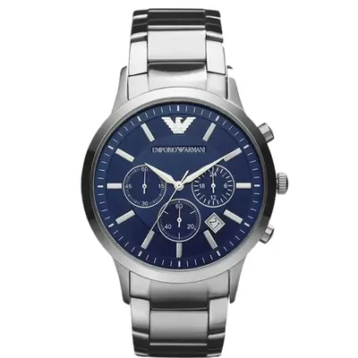 Emporio Armani Renato Chronograph Blue Dial Men's Watch