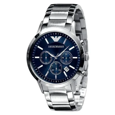 Emporio Armani Renato Chronograph Blue Dial Men's Watch
