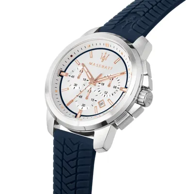Maserati Successo Chronograph White Dial Watch
