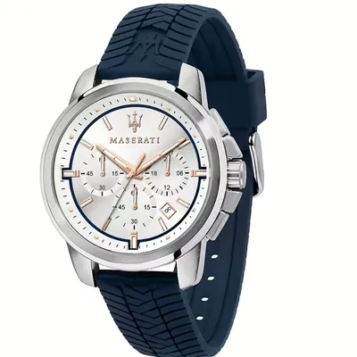 Maserati Successo Chronograph White Dial Watch