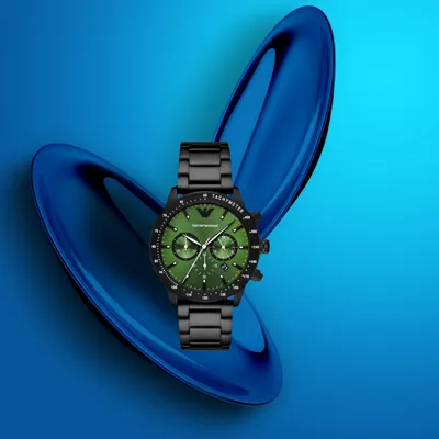 Emporio Armani Chronograph Gunmetal Men's Watch