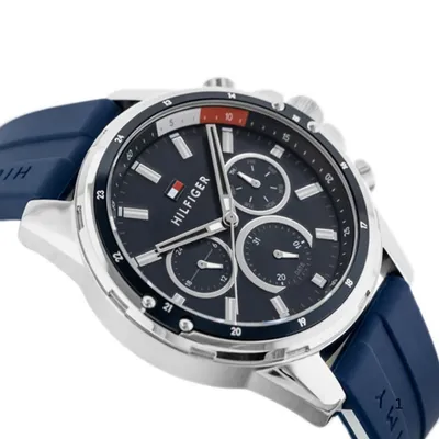 Tommy Hilfiger Men Navy Blue Dial & Straps Mason Analogue Watch