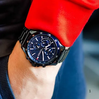 Tommy Hilfiger Bank Blue Dial Men's Watch Watch 