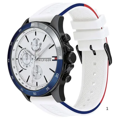 Tommy Hilfiger Bank Chronograph White Dial Men’s Watch