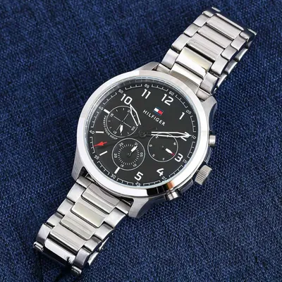 Tommy Hilfiger Asher Chronograph Black Dial Men's Watch 