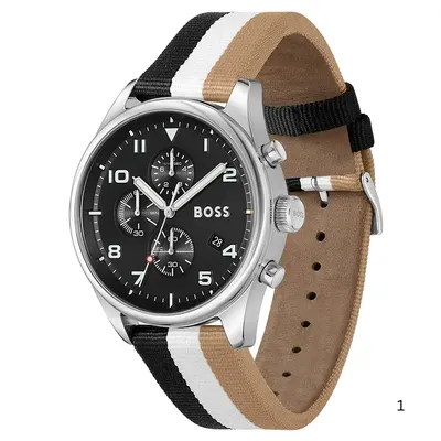Hugo Boss View Chronograph Black Dial Men's Watch 