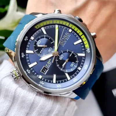 Hugo Boss Globetrotter Blue Dial Watch for Men 