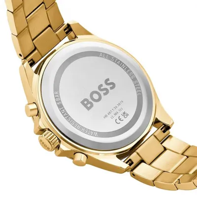 Boss Troper Chronograph light gold olive Watch