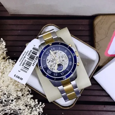 Fossil Grant Sport Automatic Blue Skeleton Dial Men's Watch