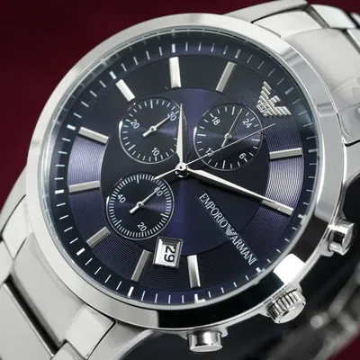 Emporio Armani Renato Chronograph Blue Men's Watch