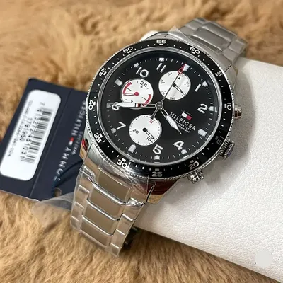 Tommy Hilfiger Stainless Black Chronograph Men's Watch
