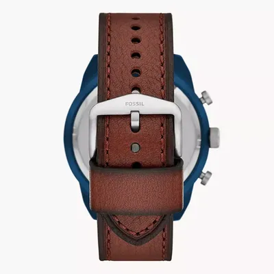 Fossil Bronson Chronograph Luggage Lite Hide™ Leather Men’s Watch