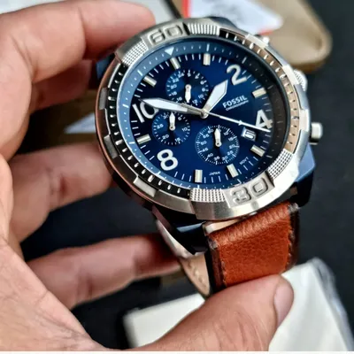 Fossil Bronson Chronograph Luggage Lite Hide™ Leather Men’s Watch