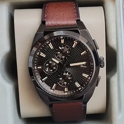Fossil Everett Chronograph Brown Lather Men's Watch