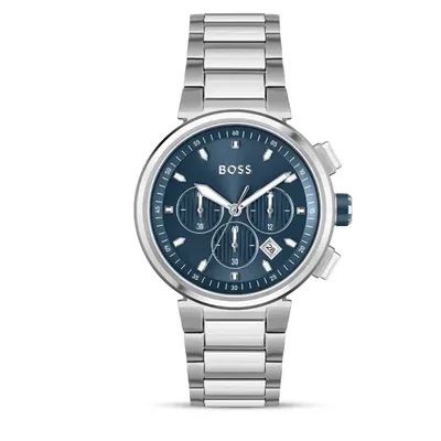 Hugo Boss Trace Chronograph Blue Dial Men's Watch