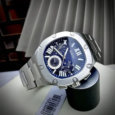 Guess Bradfield Silver Tone Multi-function Men's Watch