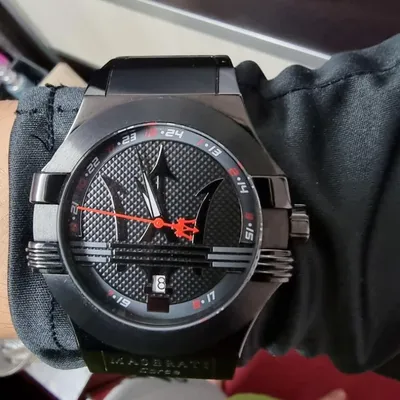 Maserati Potenza Analog Black Dial Men's Watch