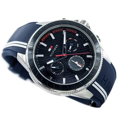 Tommy Hilfiger Navy Silicone Men's Multi-function Watch