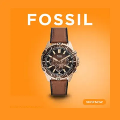 Fossil Garrett Chronograph Medium Brown Eco Leather Men's Watch